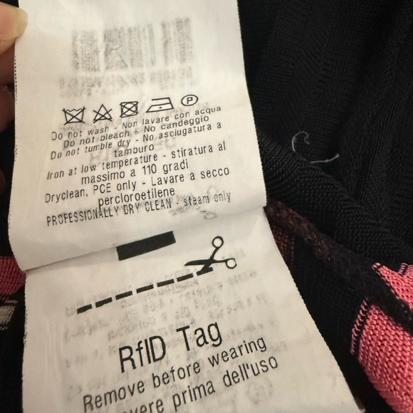 MISSONI MARE Blue and Black Knit Top / Mini Dress IT38 - Picture 8 of 10